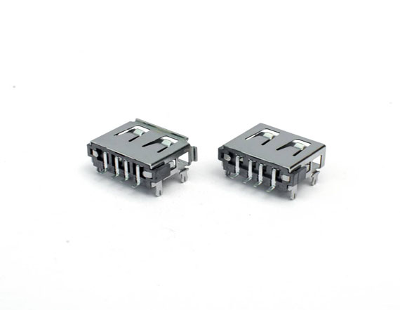 USB-A/F10.0-4腳直邊黑膠連接器