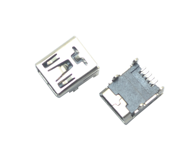MINI USB-5P-SMT-B型四腳連接器