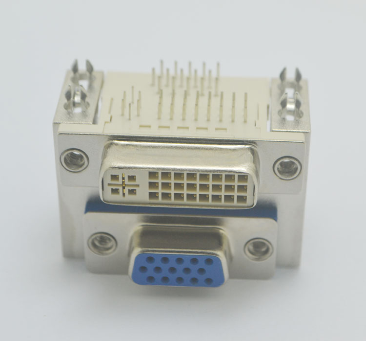 VGA(D-Sub)對DV124+鉚合型連接器